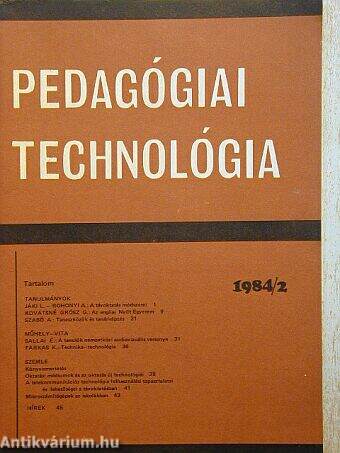 Pedagógiai Technológia 1984/2.