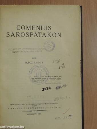 Comenius Sárospatakon