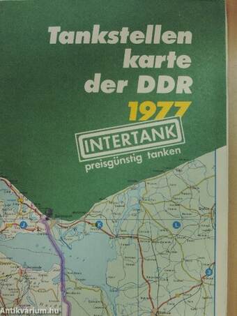 Tankstellen karte der DDR 1977 (térkép)