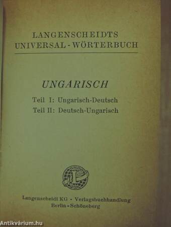 Langenscheidts Universal-Wörterbuch Ungarisch