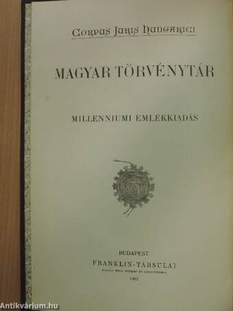 1902. évi törvényczikkek