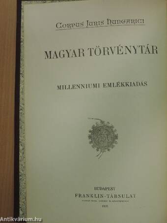 1904. évi törvényczikkek