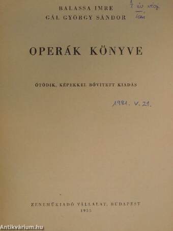 Operák könyve