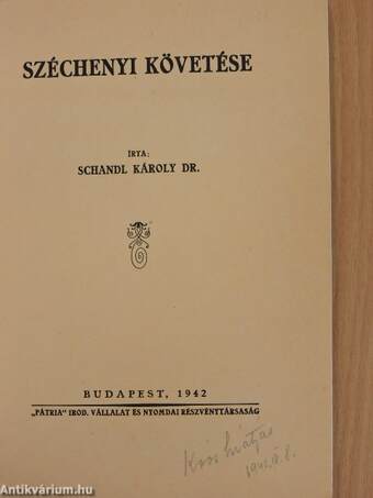 Széchenyi követése