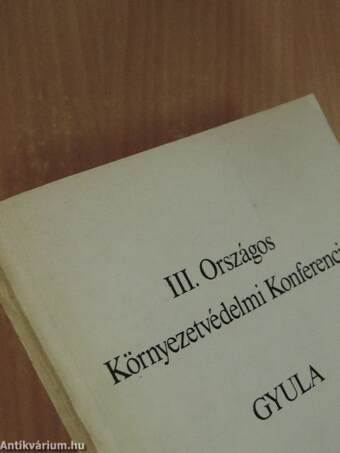 III. Országos Környezetvédelmi Konferencia