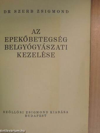 Az epekőbetegség belgyógyászati kezelése