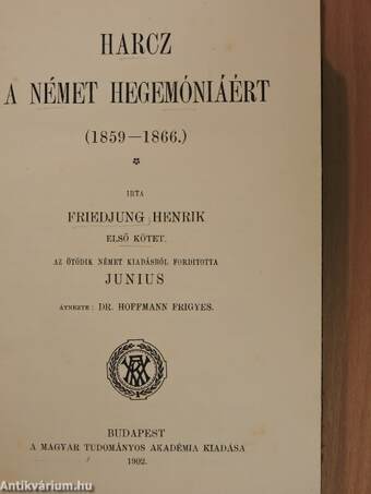 Harcz a német hegemóniáért I. (töredék)