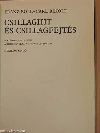 Csillaghit és csillagfejtés