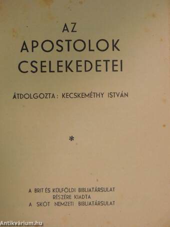 Az apostolok cselekedetei