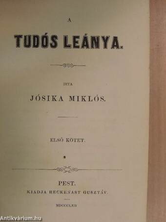 A tudós leánya I-III.