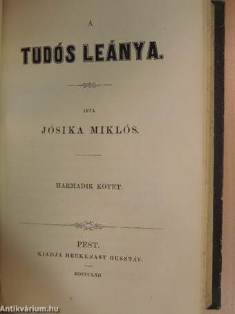 A tudós leánya I-III.