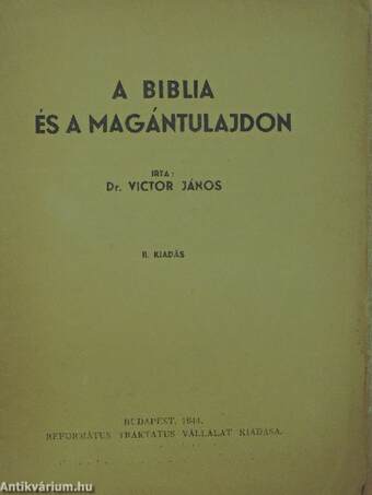 A Biblia és a magántulajdon