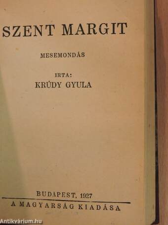 Rabszolgák és rabszolgatartók/Kalandok a keleten/Istenek lovagjai/Szent Margit/A fivérhelyettes