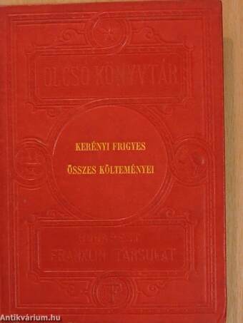 Kerényi Frigyes összes költeményei 1840-1851
