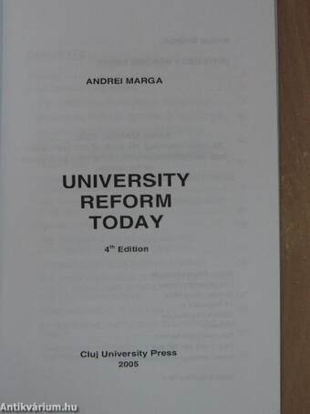 University Reform Today