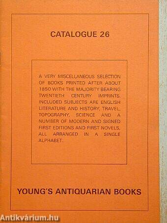 Catalogue 26 - Young's Antiquarian Books