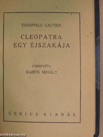 Cleopatra egy éjszakája