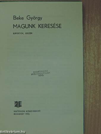 Magunk keresése