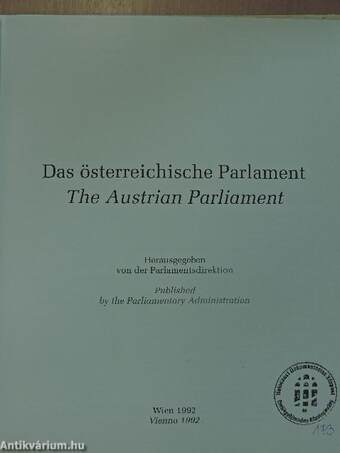 Das Österreichische Parlament/The Austrian Parliament