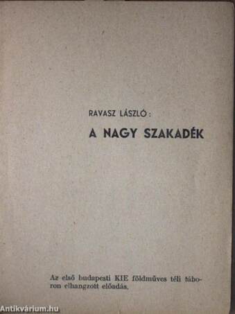 A nagy szakadék/Református népfőiskolát