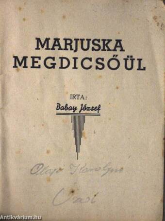 Marjuska megdicsőül