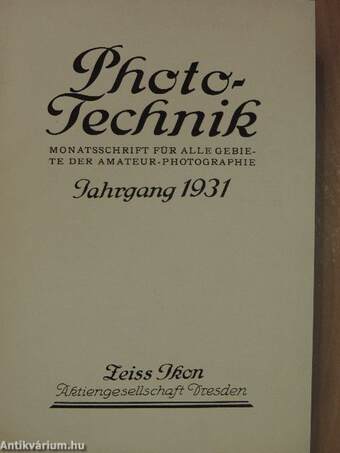 Photo-Technik 1931. januar-dezember