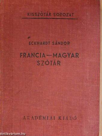 Francia-magyar szótár