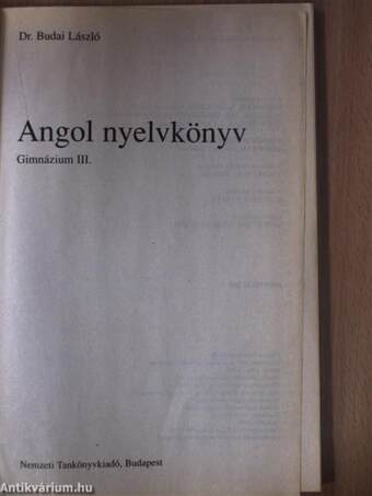 Angol nyelvkönyv III.