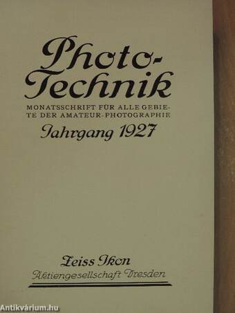 Photo-Technik 1927. januar-dezember