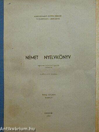 Német nyelvkönyv