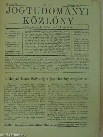Jogtudományi Közlöny 1948. december 5.
