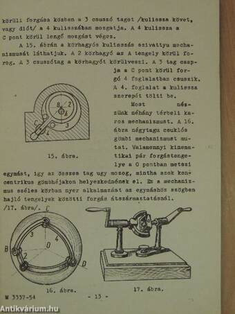 Mechanizmusok és gépek elmélete I.