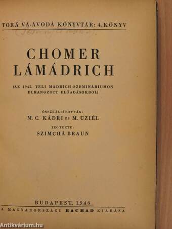 Chomer Lámádrich