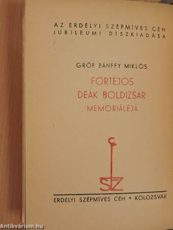 Fortéjos Deák Boldizsár memorialéja