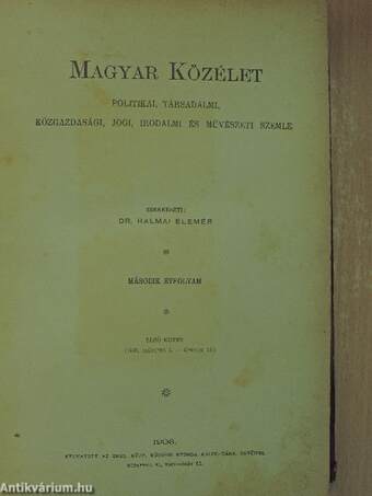 Magyar Közélet 1903. március 1.-április 15.