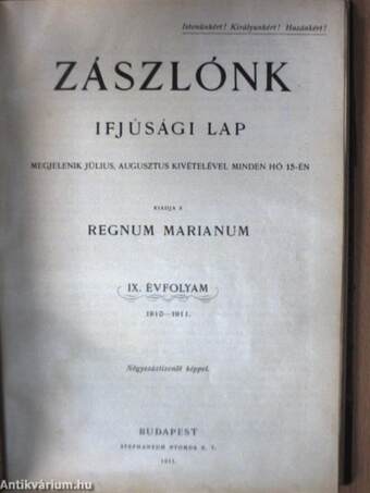 Zászlónk 1909. szeptember-1911. június