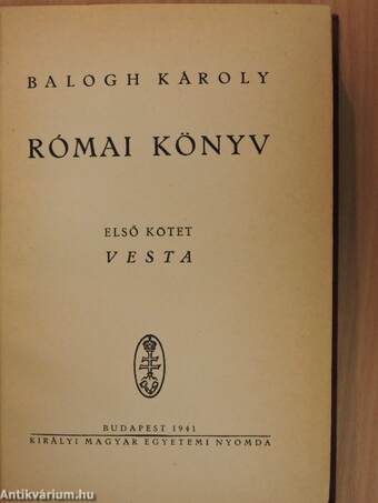 Római könyv I-II.