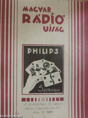 Magyar Rádió Ujság 1929. március 24-30.