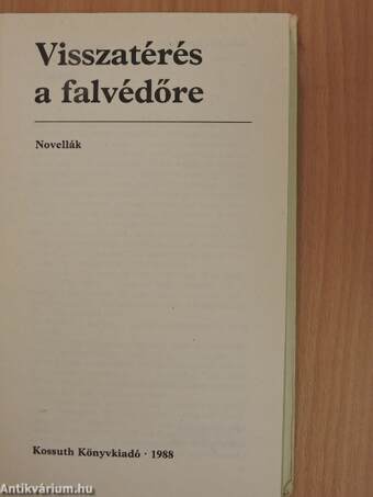 Visszatérés a falvédőre