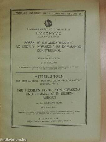 Fosszilis halmaradványok az erdélyi Kovászna és Kommandó környékéről