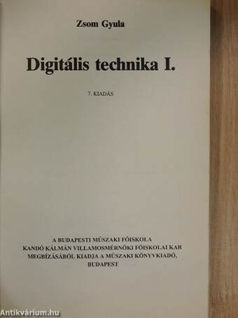 Digitális technika I.