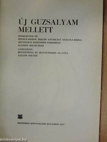 Új guzsalyam mellett - hanglemezzel