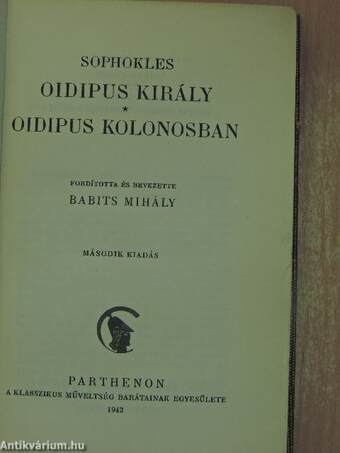 Oidipus király/Oidipus Kolonosban