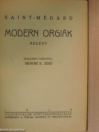 Modern orgiák