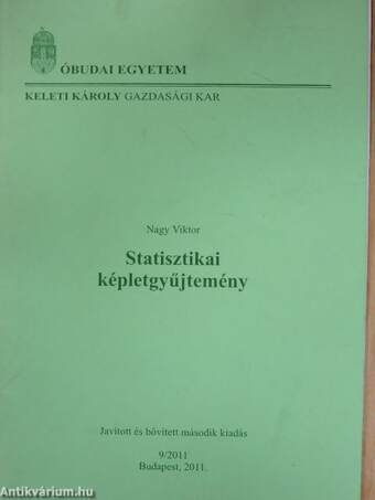 Statisztikai képletgyűjtemény