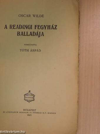 A readingi fegyház balladája