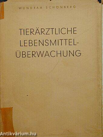 Tierärztliche Lebensmittel-überwachnung