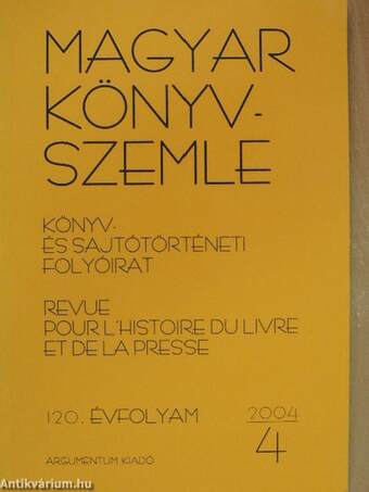 Magyar Könyvszemle 2004/4.