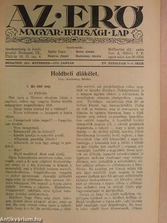 Az Erő 1931. november-1932. január