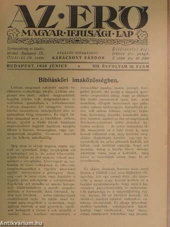 Az Erő 1930. június